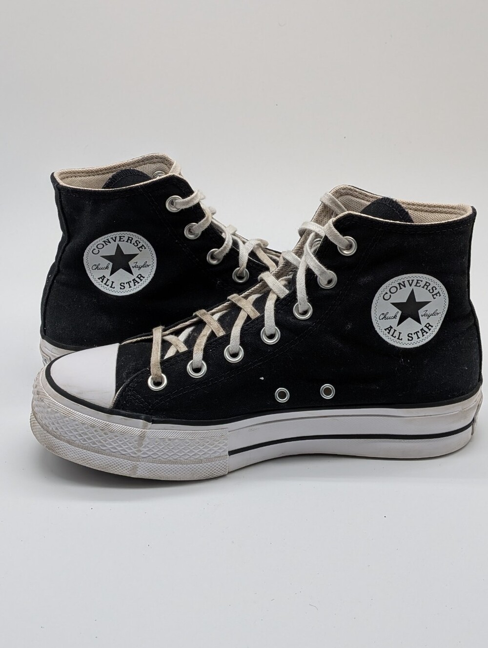 Converse Chuck Taylor All Star Black Canvas Sneakers 171209C Women's Size 8